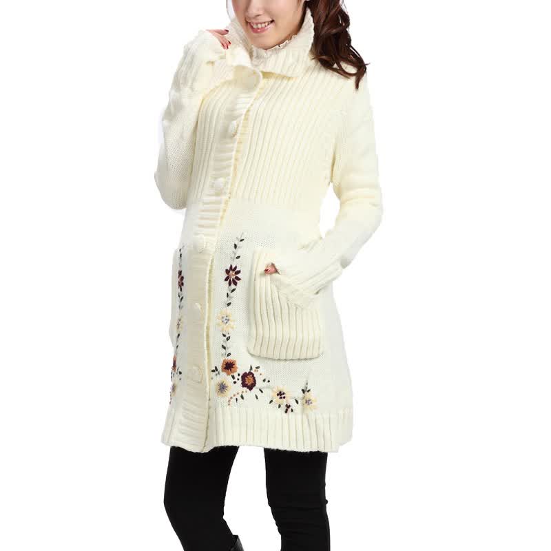 虹儿妈咪 <em>孕妇</em>装 韩版时尚手绣花孕妇<em>外套</em> <em>孕妇</em>