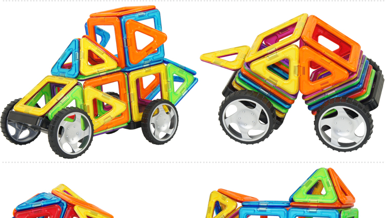 magformers磁力片玩具配件-车轮健构片磁性磁力片