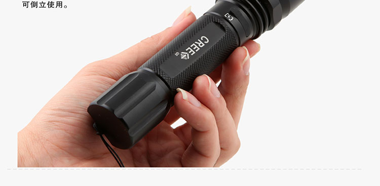 亚马逊应急灯照明LED强光手电筒充电远射防水家用消防自行车灯 A5