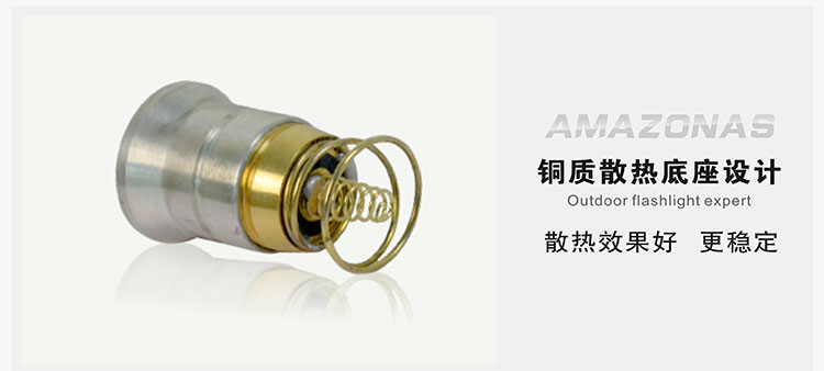 亚马逊应急灯照明LED强光手电筒充电远射防水家用消防自行车灯 A5