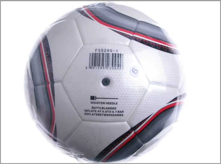 红双喜DHS五号PU手缝足球FS5285-1送气针网