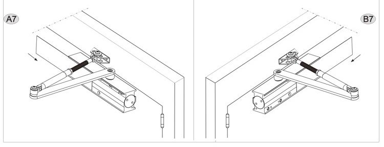 demann71自动液压式缓冲家用自动闭门器/关门器bm1205