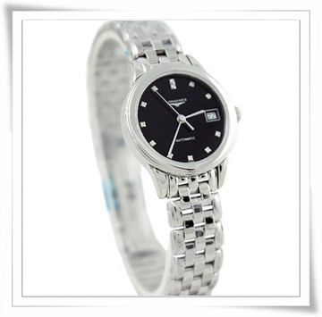 浪琴 LONGINES 军旗系列机械男表女表黑白表