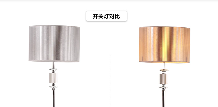
                                        德洛特 现代简约 时尚客厅落地灯 卧室灯 卧室落地灯 水晶落地灯 L1041 家装节                