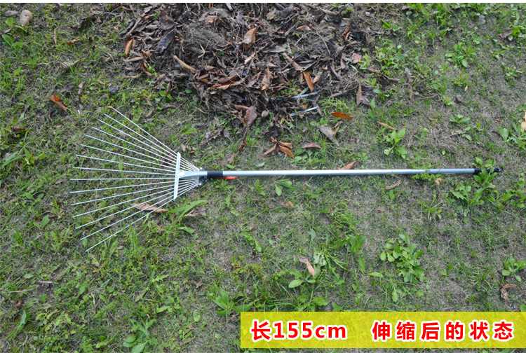 斯特克园林工具伸缩耙子农具草种播种耙子搂草筢子水草耙落叶枯草