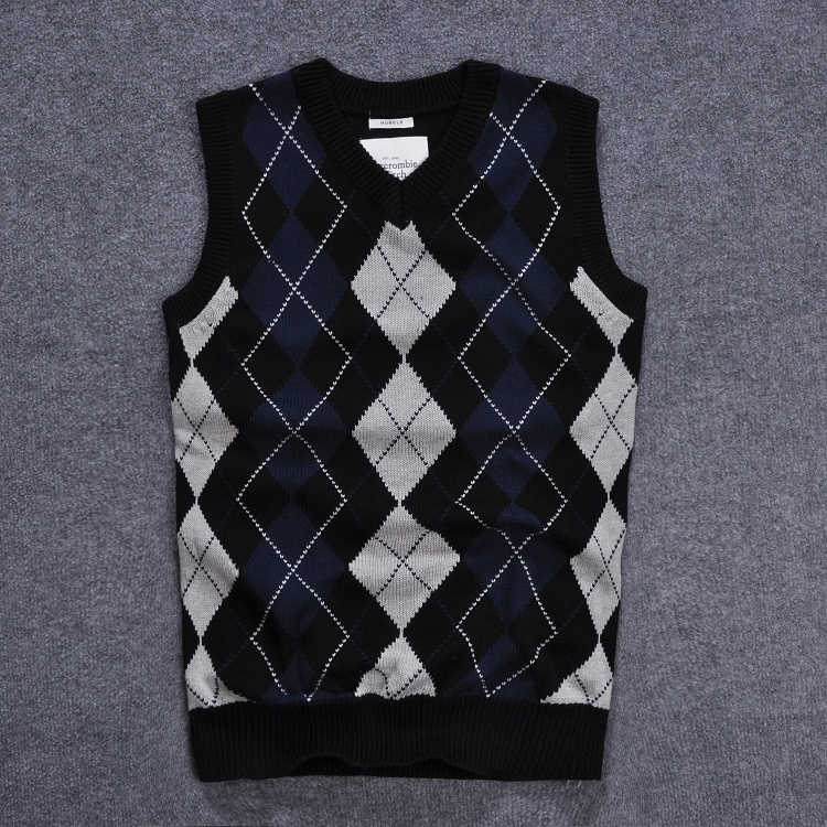 2014春季新款<em>男士</em>菱形<em>编制</em>毛线背心<em>毛衣马甲</em>