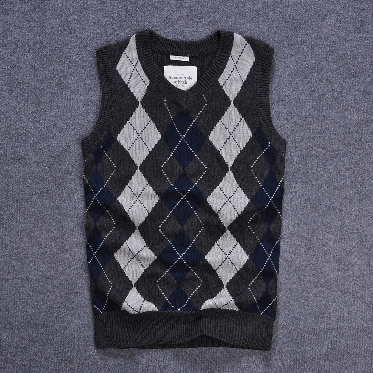 2014春季新款<em>男士</em>菱形<em>编制</em>毛线背心<em>毛衣马甲</em>