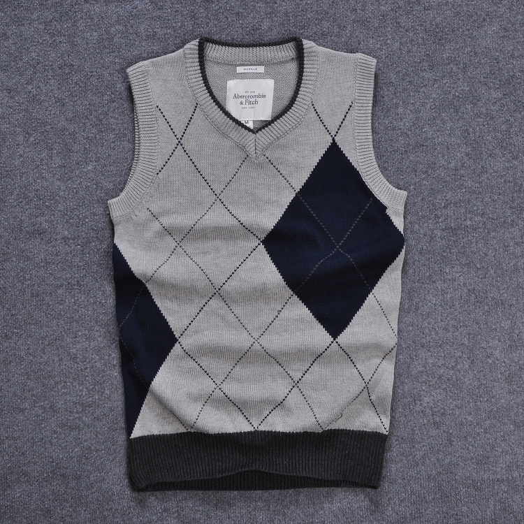 2014春季新款<em>男士</em>菱形<em>编制</em>毛线背心<em>毛衣马甲</em>