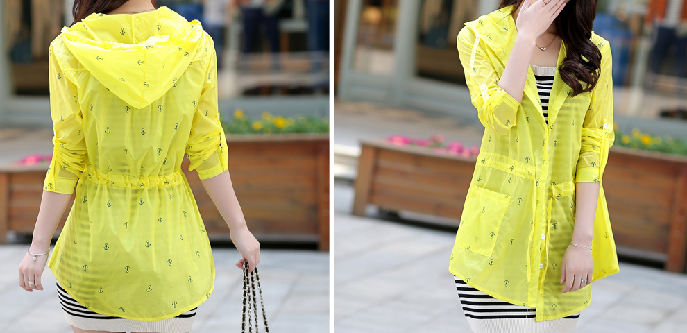 斯黛欧2014夏装新款薄款<em>韩版</em>透明<em>开衫防晒</em>衣