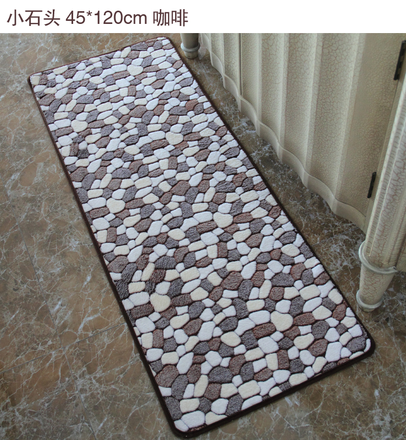 丽家提花珊瑚绒地垫 玫瑰剪花浅灰80*120cm 提花系列