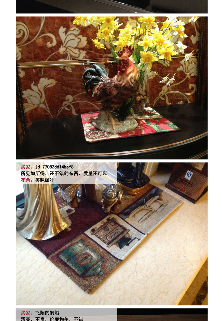 美瑄桌旗餐垫桌垫提花系列 节日红花33*180cm1条
