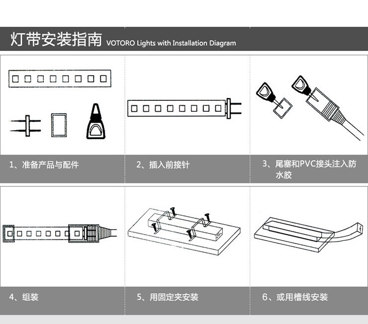 蒙特丽 led灯带220V 高亮LED灯带3528贴片 专用插头 插头可以带100米灯带