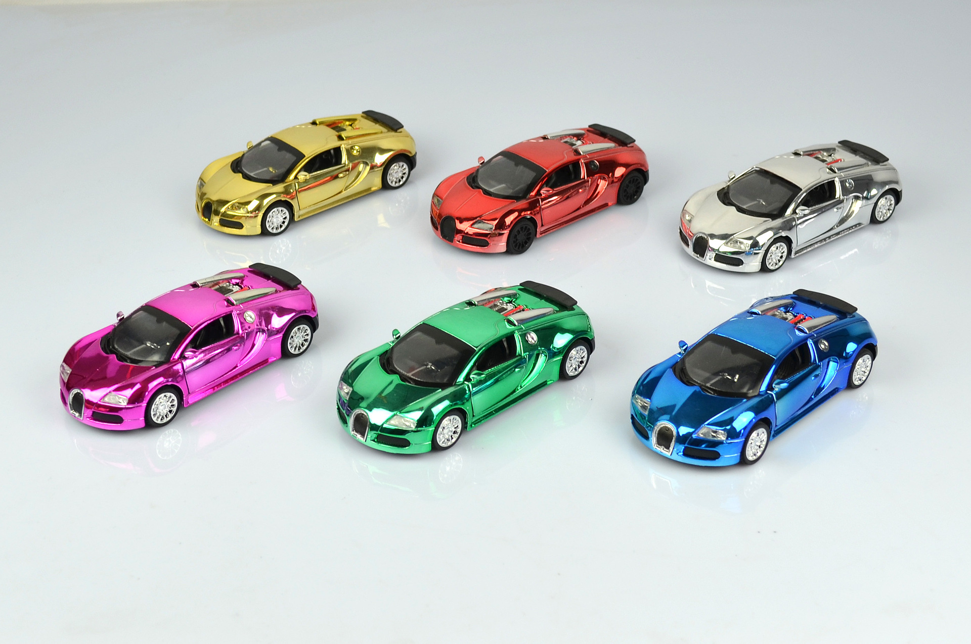 赛德斯思奔驰 电镀炫彩防真合金声光回力车1: