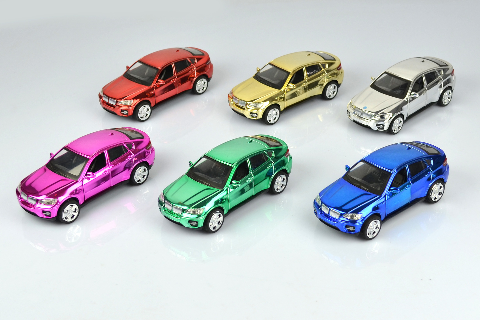 赛德斯思奔驰 电镀炫彩防真合金声光回力车1: