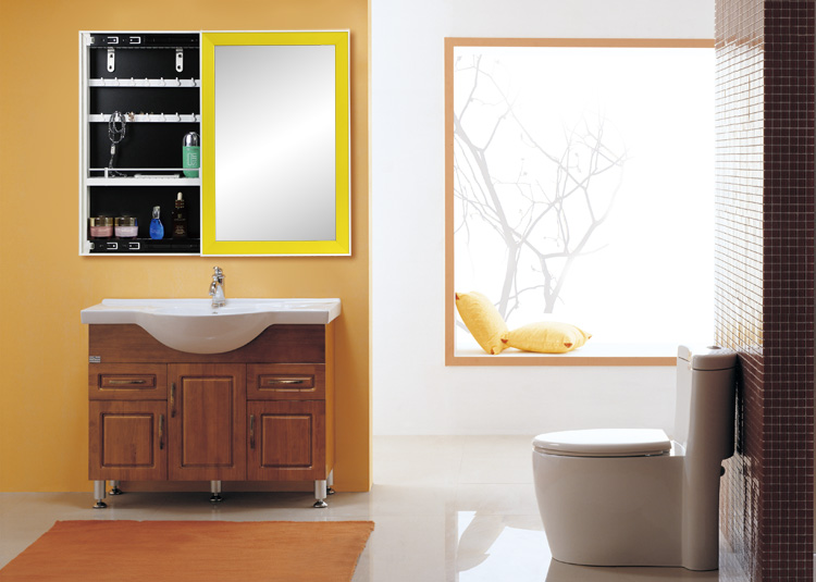 D牌 现代简约浴室柜 卫生间卫浴镜子柜 带置物架浴室镜子 推拉浴室收纳柜储 JR-X220-A白色外镜框 40*60CM在京东商城的价格走势