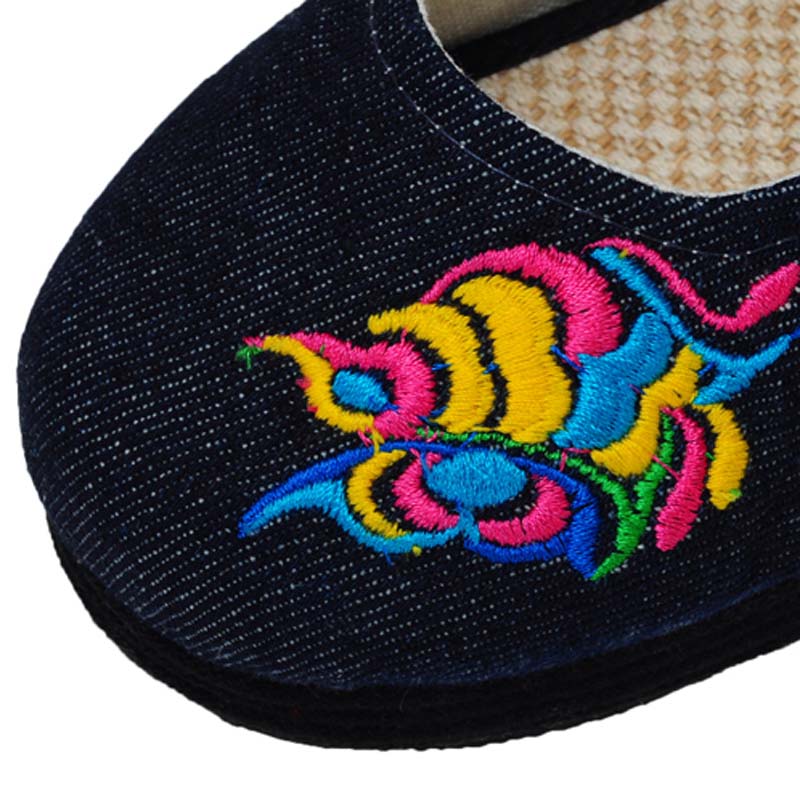 Performing Arts new stylish embroidered shoes bottom of thousands of women shoes increased within mesh upper blue 39 arts HZ-8 home shopping on the Internet has been pressed.