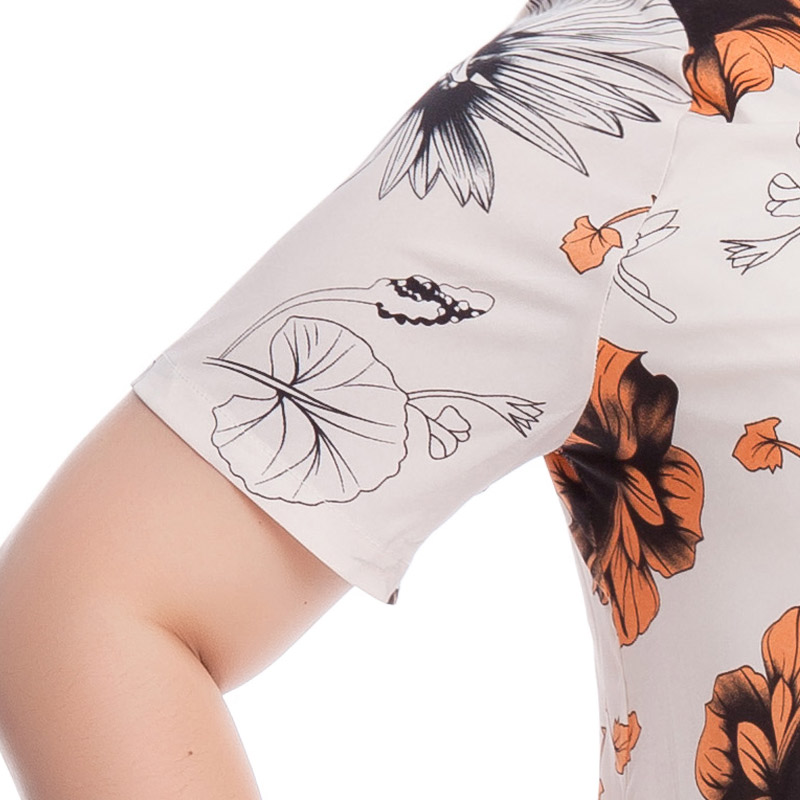 Replace, Hin thick zhuangting ting thin 2015 Summer new product version of large Korean women's code short-sleeved T-shirt chiffon stamp 1612 T-shirt with floral 2XL, zhuangting Ting () , , , shopping on the Internet