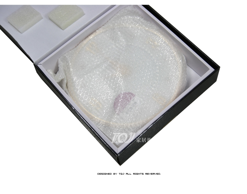 JEBELY/38cm中号欧式珠宝镶钻单面挂钟/钟表/客厅卧室静音时钟401 图片色