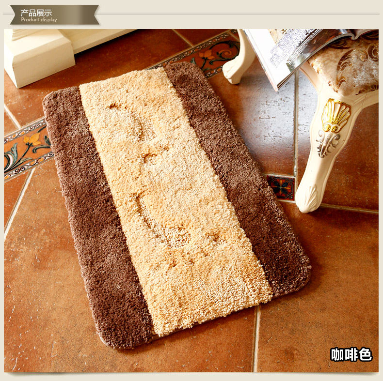 
                                        轩皇世家大脚丫地垫 防滑吸水门垫子浴室垫 灰色脚Y 40*60cm                