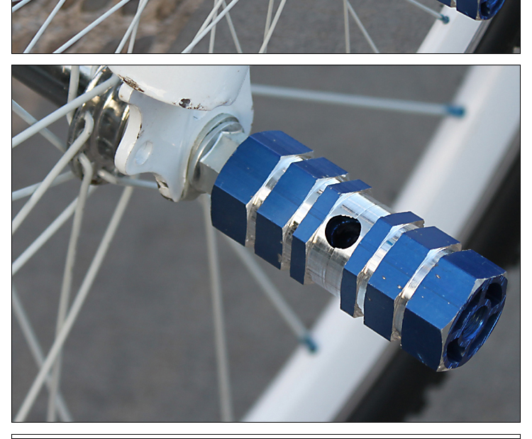 自行车火箭筒脚柱螺丝上紧快拆不能用