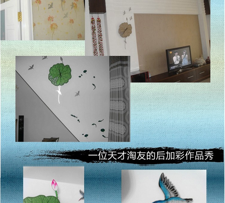 灵家时尚田园客厅挂钟创意荷叶时钟cw0509金色