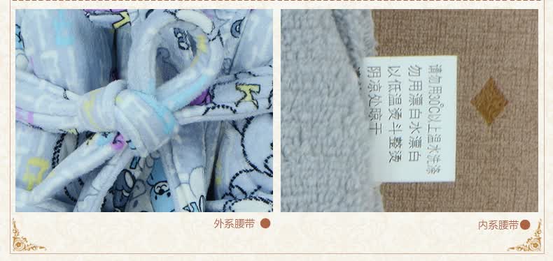 新年抢货季 尚致<em>亲子装</em>冬季<em>睡袍</em> <em>加厚</em>珊瑚绒夹