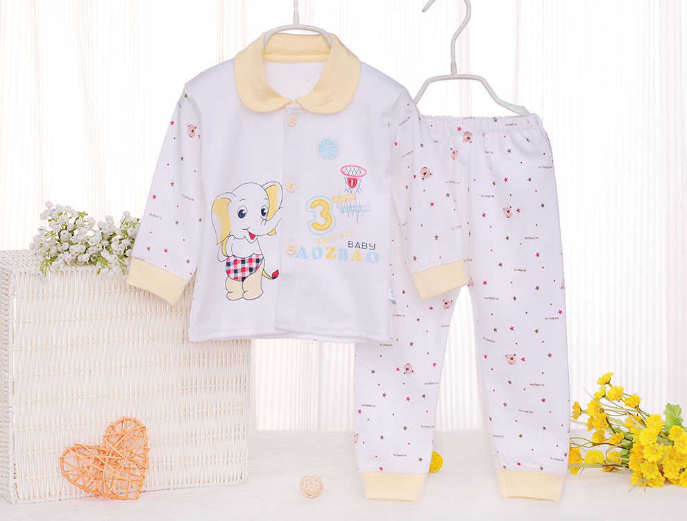 <em>货到付款</em> 奥中宝婴儿<em>衣服</em>春秋纯棉内衣套装宝