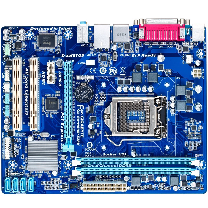 技嘉（GIGABYTE） H61M-S2PH主板 (I...