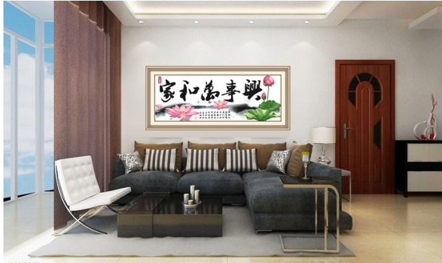 
                                                                                蒙娜丽莎十字绣家和万事兴幽香荷韵精准印花十字绣套件装新款客厅大幅画棉线印花 1.6米棉线精准印花                