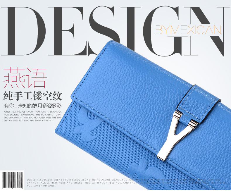 <em>稻草人</em>Mexican<em>女士钱包</em>风琴包大Y扣手拿包女