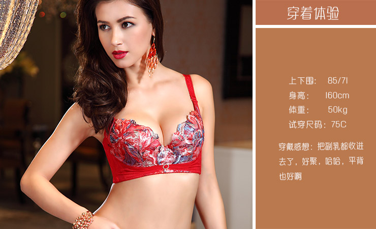 <em>戴芝蒂</em>(diztie)A08908中模杯<em>调整型文胸</em>聚拢内