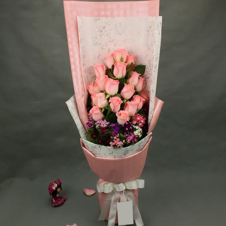 <em>妇女节</em>维纳斯<em>鲜花快递</em> 玫瑰花 19朵顶级玫瑰花