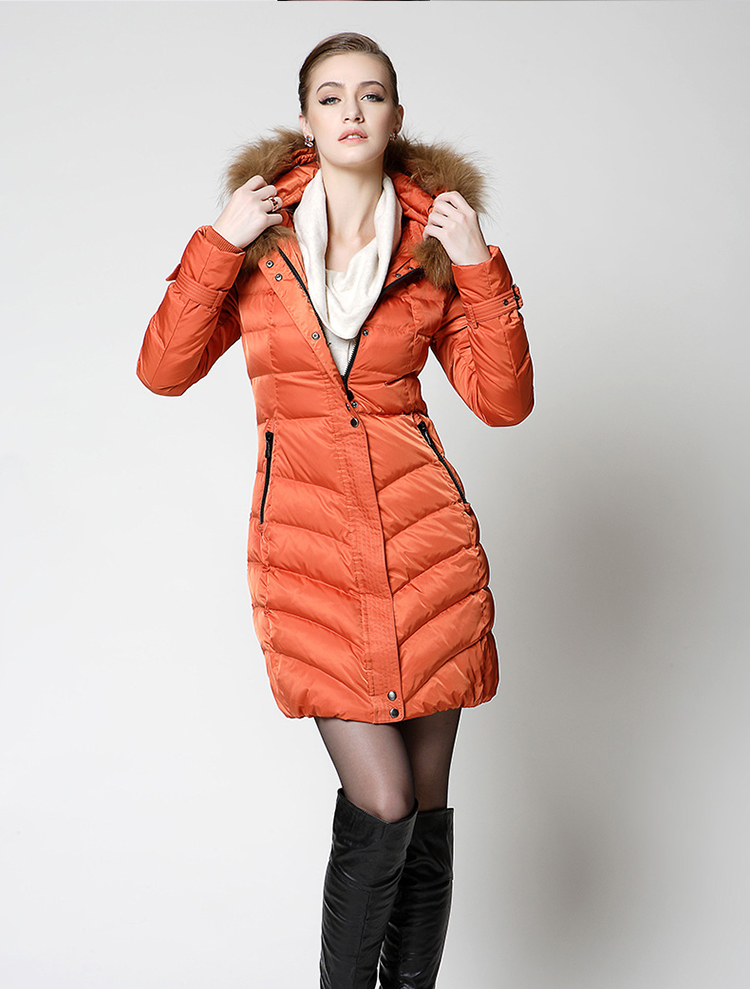 【货到付款】<em>坦博尔</em>2013新款<em>羽绒服女款</em>中长