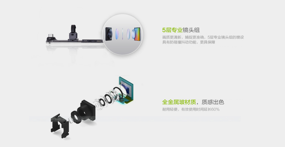 视镜防眩光蓝镜双镜头超广角超高清夜视倒车可视1080p/720p标配无卡
