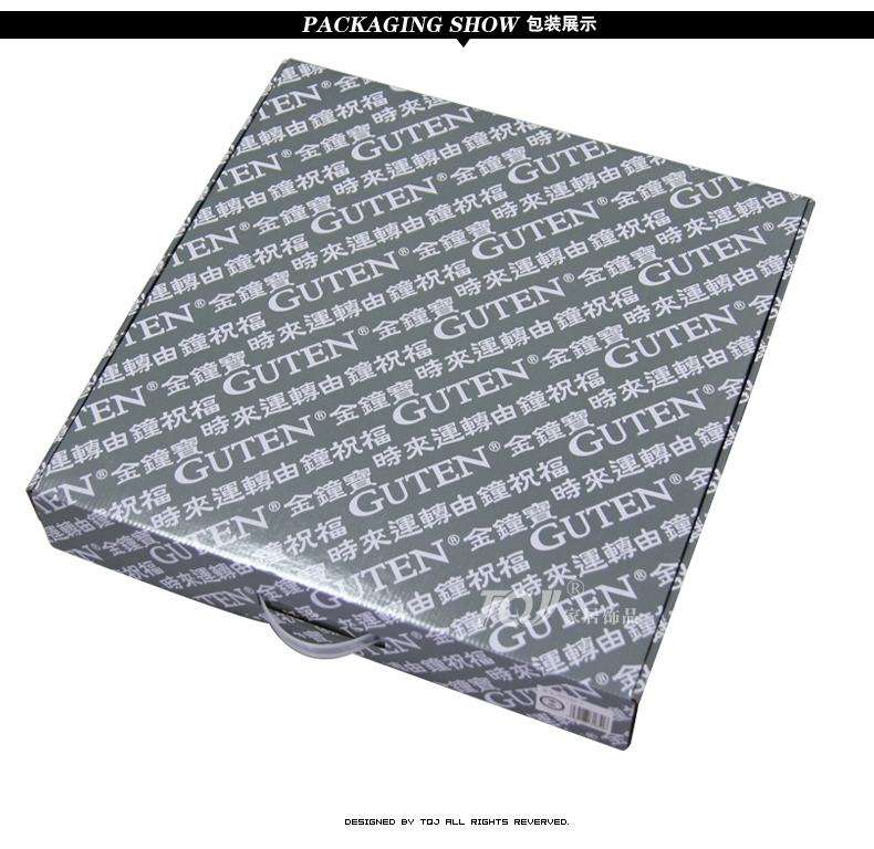 金钟宝/40cm中号欧式电镀单面挂钟/银色客厅卧室静音时钟829 银色