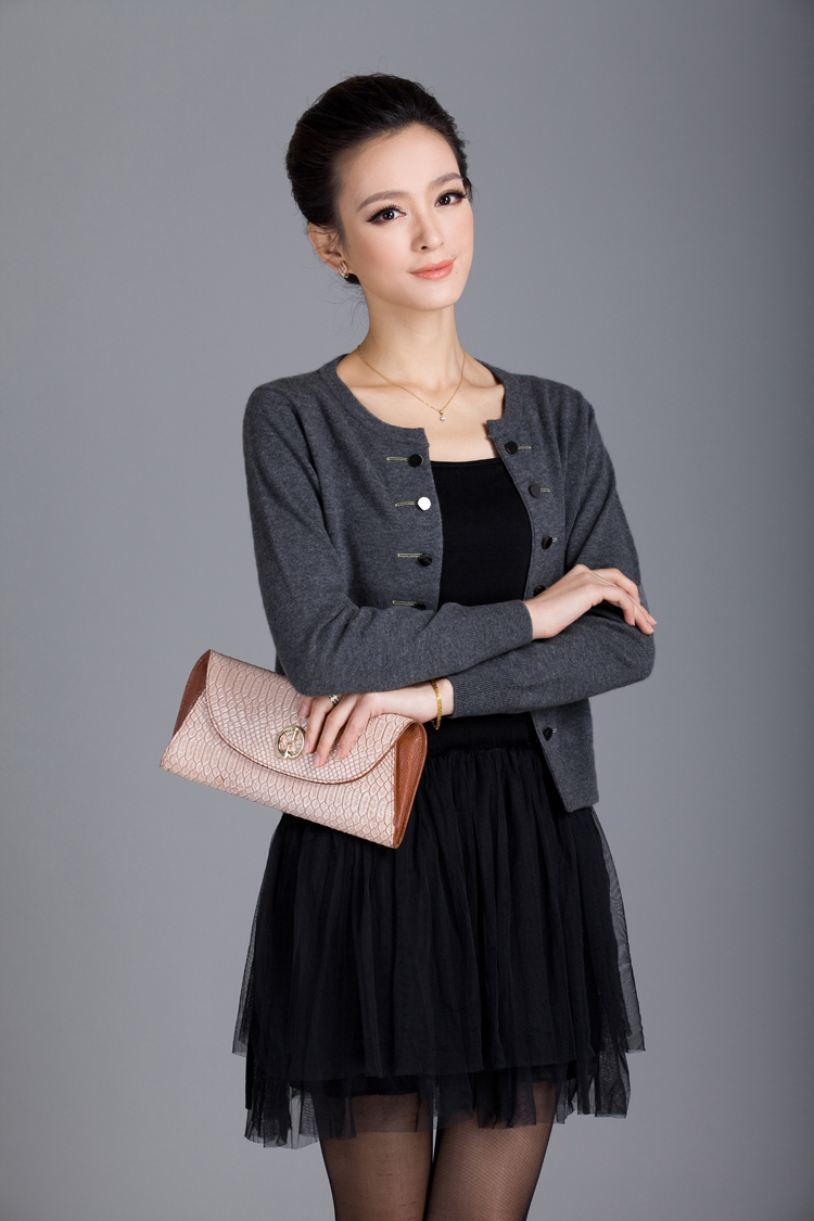 蓓嘉 尔正品秋季女装 韩版时尚百搭<em>开衫</em>针织衫