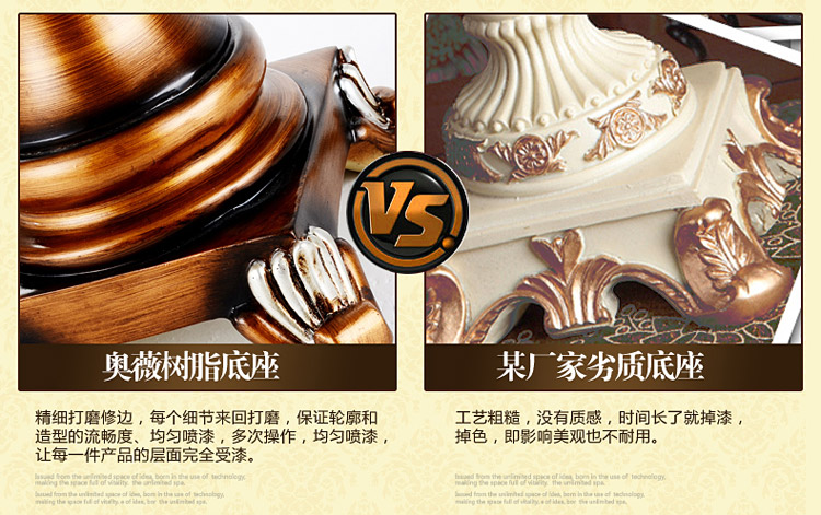奥薇 欧式台灯 卧室床头台灯 婚庆创意田园床头灯 温馨装饰调光小台灯1050t 单头