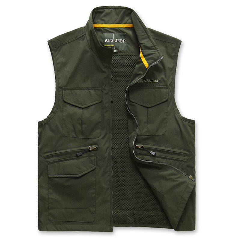 春夏新款战地吉普<em>网眼马甲</em>摄影导演记者背心多