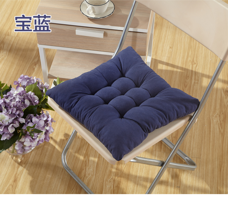 
                                        欧莱缦 加厚纯色坐垫椅垫椅子垫 纯色坐垫橘色 40*40cm                