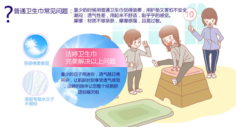 洁婷棉柔迷你卫生巾40片