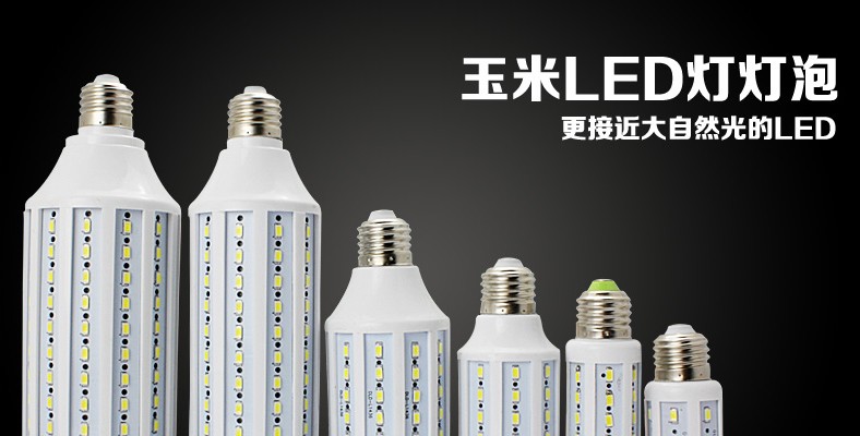 
                                        亮昀美 led灯泡灯玉米灯家居室内照明超亮e27大螺口球泡  QP021 白光 5W                