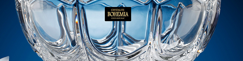 
                                                                                波西米亚(BOHEMIA)捷克进口奥莱恩款透明水晶玻璃水果盘欧式创意干果盘糖果盘                