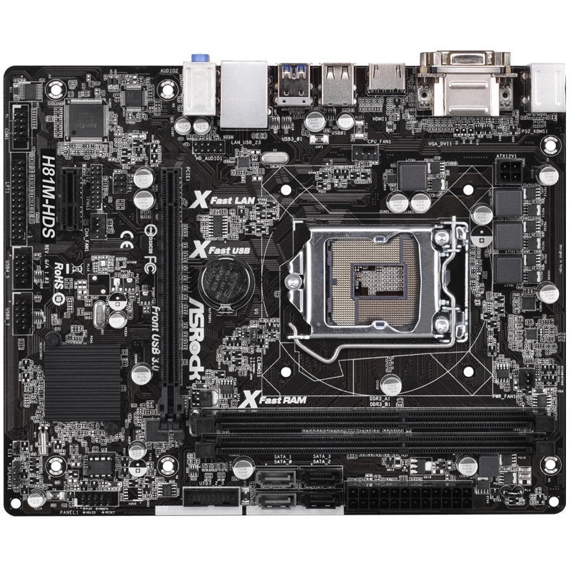 华擎（ASRock） H81M-HDS 主板 (Int...