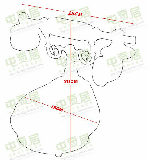 
                                                                                屯奇居（TQJ）陶瓷田园仿古电话机家用装饰品卧室现代复古固定电话客厅座机摆件 金色花纹二(背光免提版)                