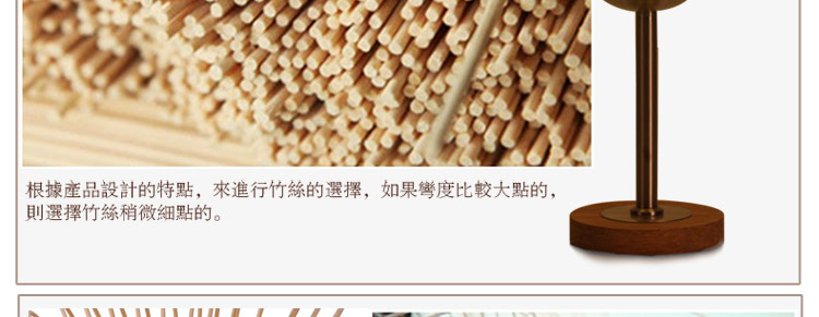 比月照明 中式田园简约灯具竹木质编宜家客厅卧室书房床头柜装饰台灯3163