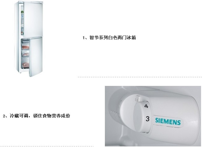 西门子(Siemens) KK20V0111W双开门冰箱 大