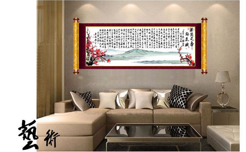 
                                        蒙娜丽莎十字绣梅花赋精准印花十字绣套件装新款客厅大幅画 11CT棉线印花 1440梅花赋棉线精准印花                