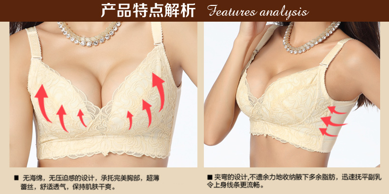 大胸最爱<em>文胸</em> <em>哺乳</em>调整通用款 可<em>换</em>肩带 大码内