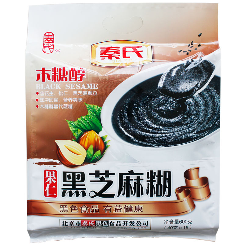 风水海带/strong>/糖尿病无糖/食品黑芝麻糊秦氏木糖醇食品黑山果仁的无糖图片