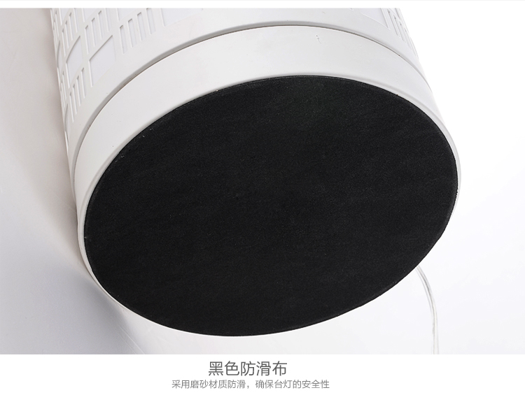 光印 现代简约镂空雕花铁艺台灯卧室床头灯装饰灯LED台灯MT1094 椭圆形